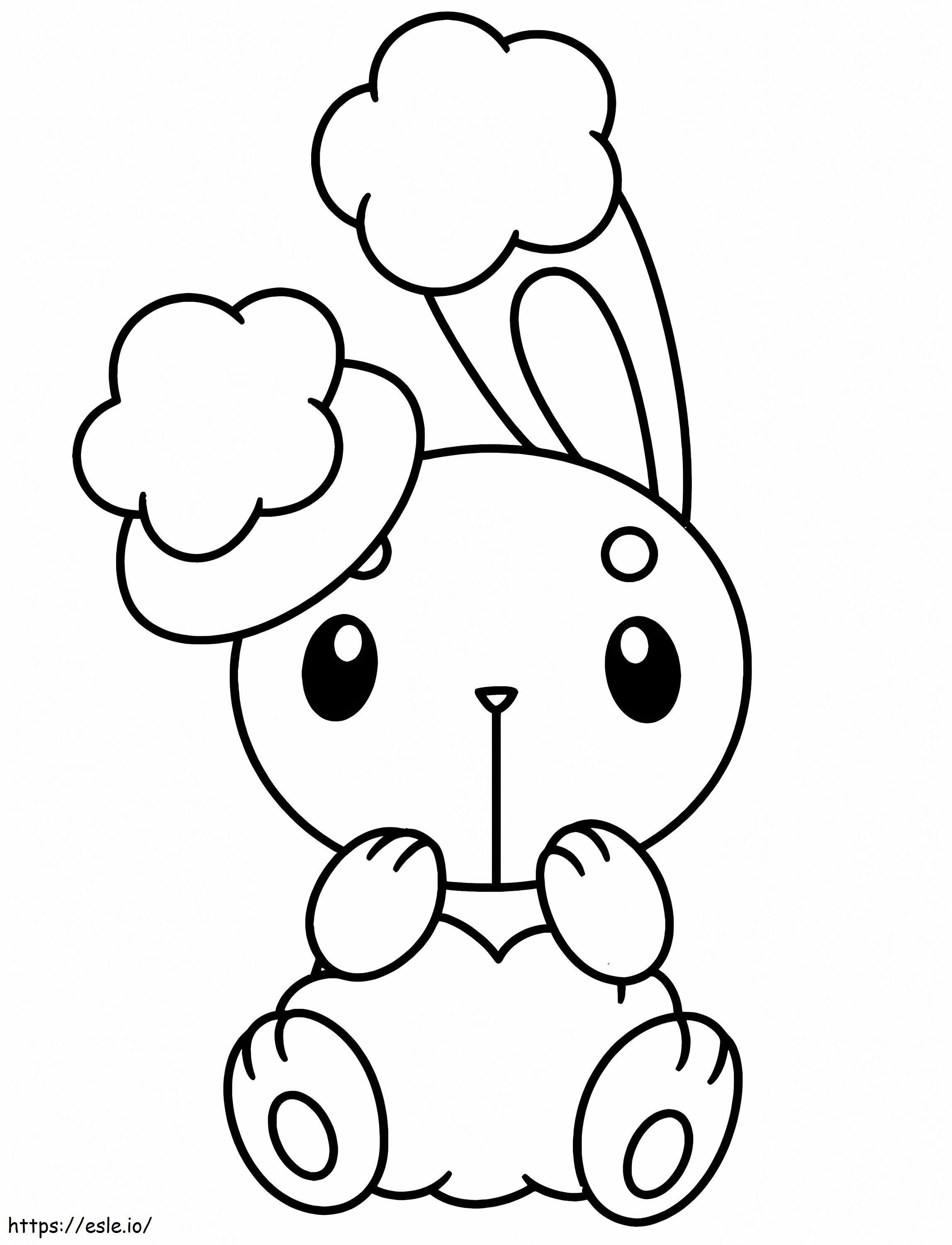 Coloriage Joli Pokémon Buneary à imprimer dessin