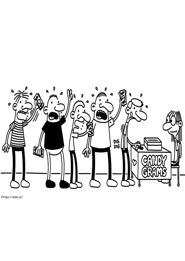 Wimpy Kid Coloring Page 3 coloring page