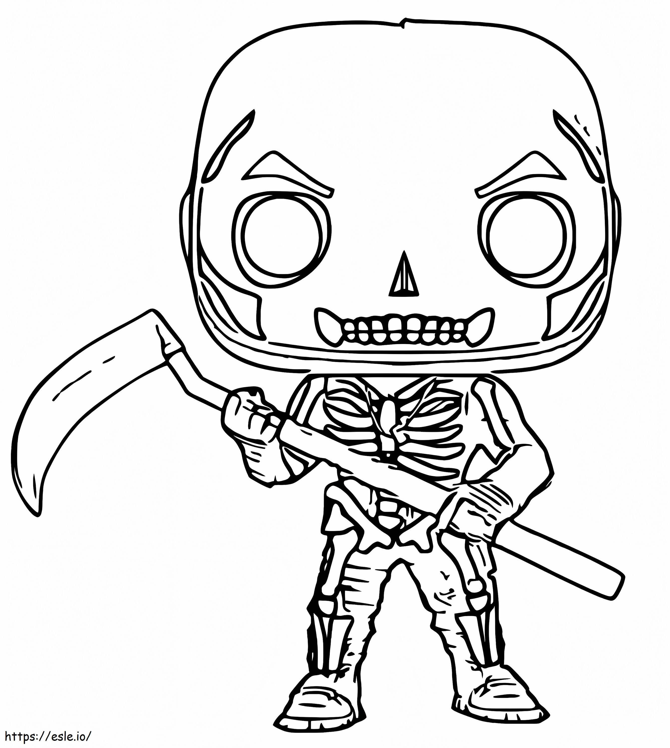 Skull Soldier Funko coloring page