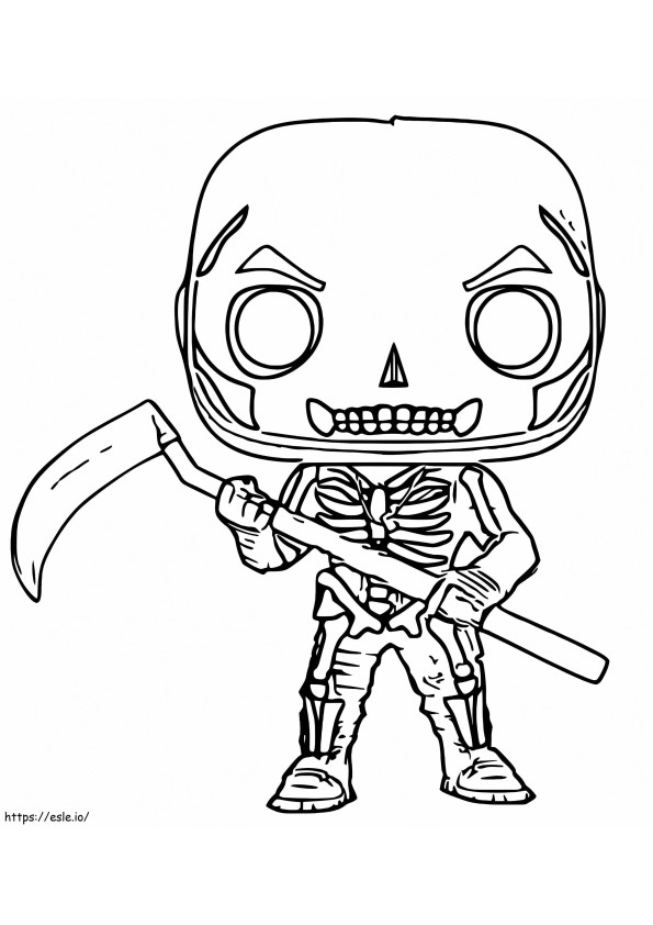 Skull Soldier Funko coloring page