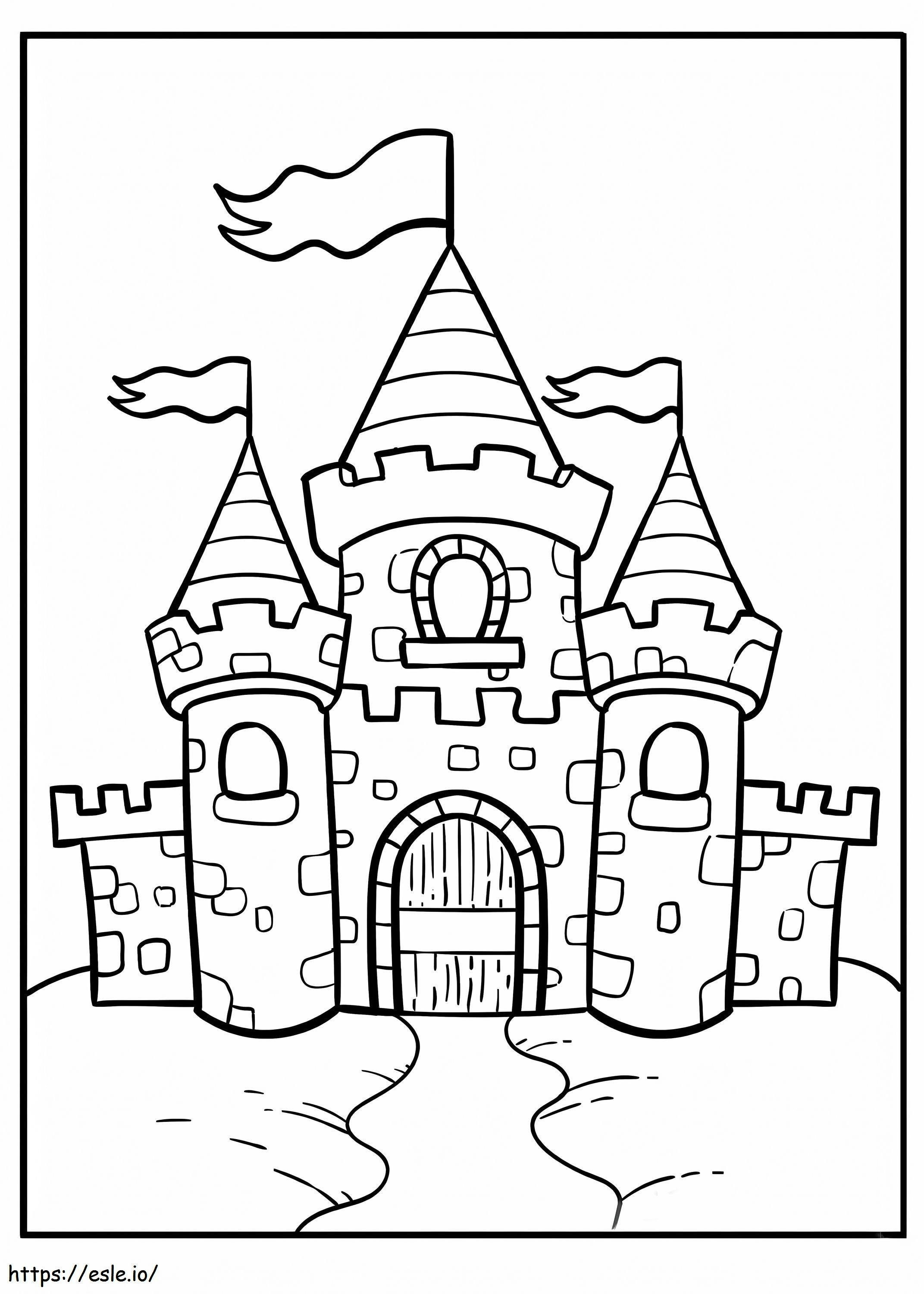 Belo Castelo para colorir