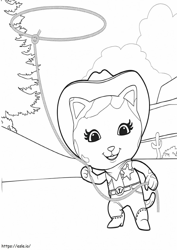 Cool Sheriff Callie coloring page