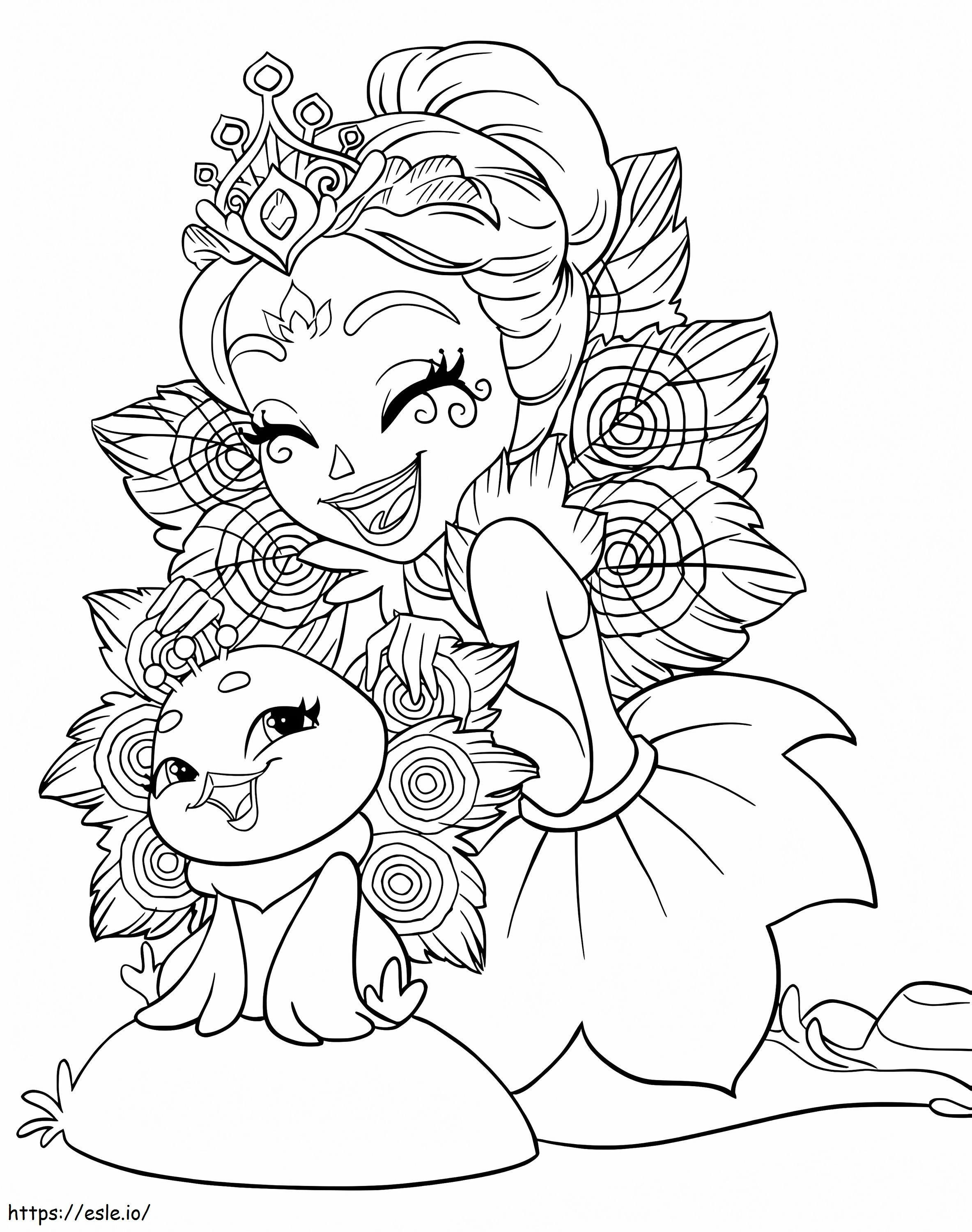 Patter Peacock From Enchantimals coloring page