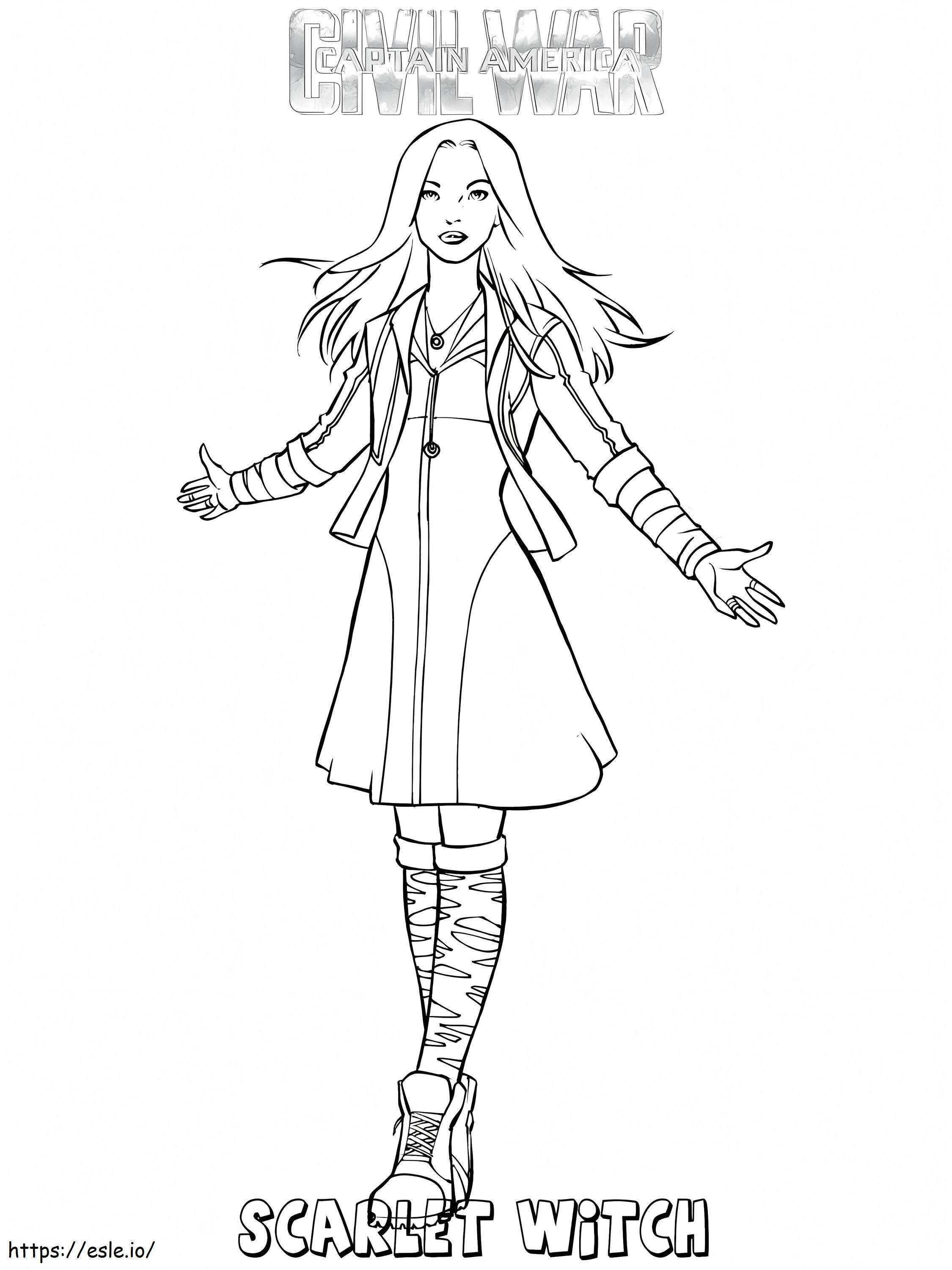 1547772694 Captain America Civil War Printable Realistic Scarlet And Witch coloring page
