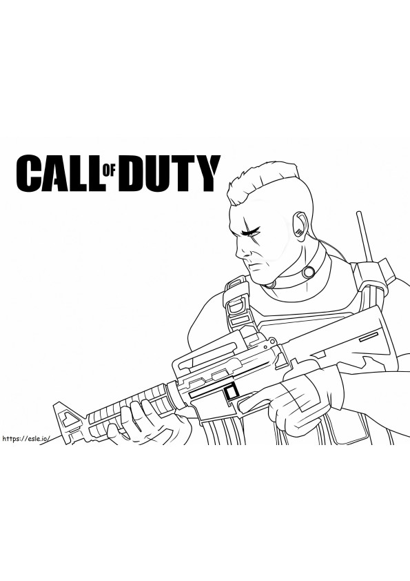 Call Of Duty 4 coloring page