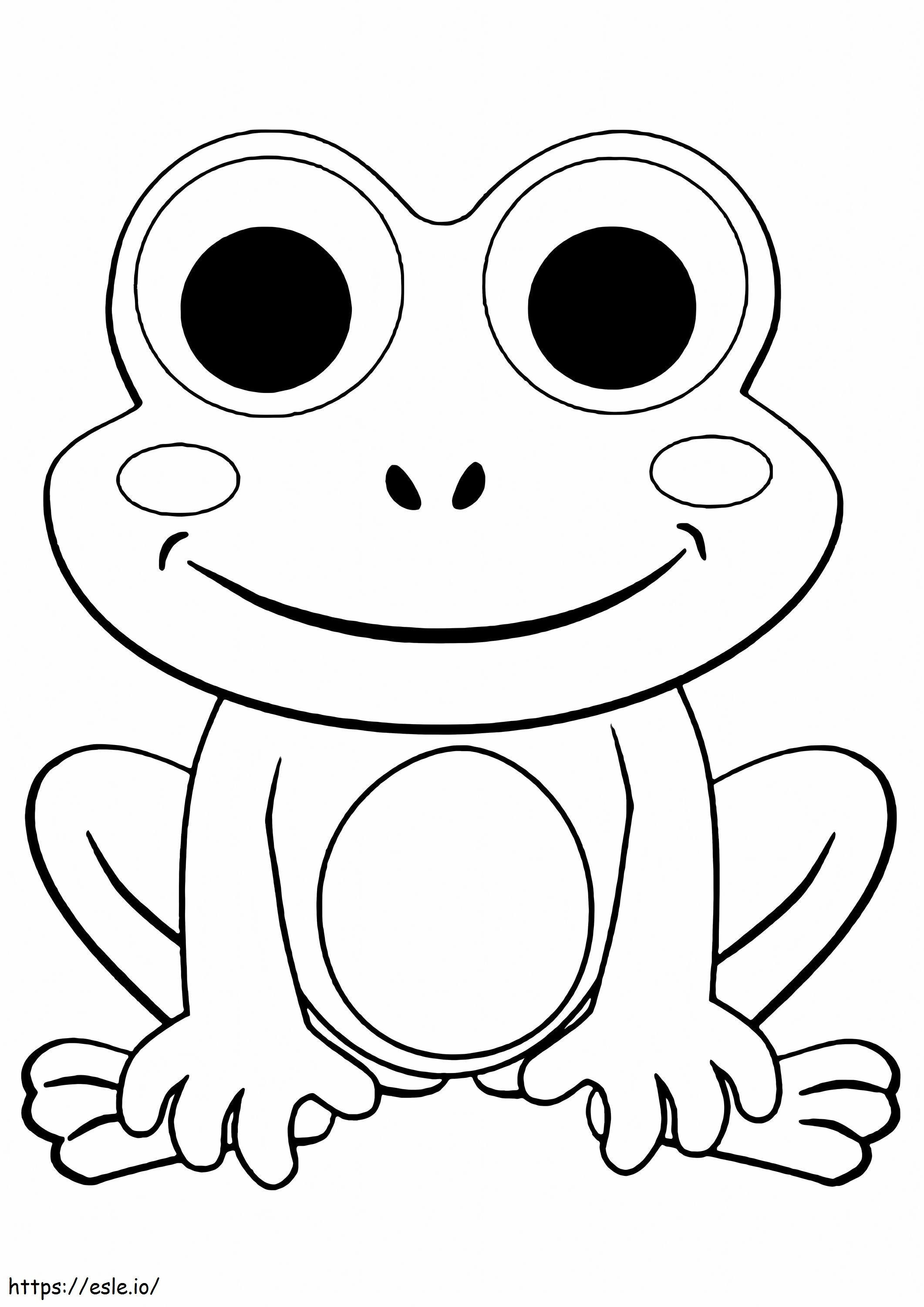 Basic Frog coloring page