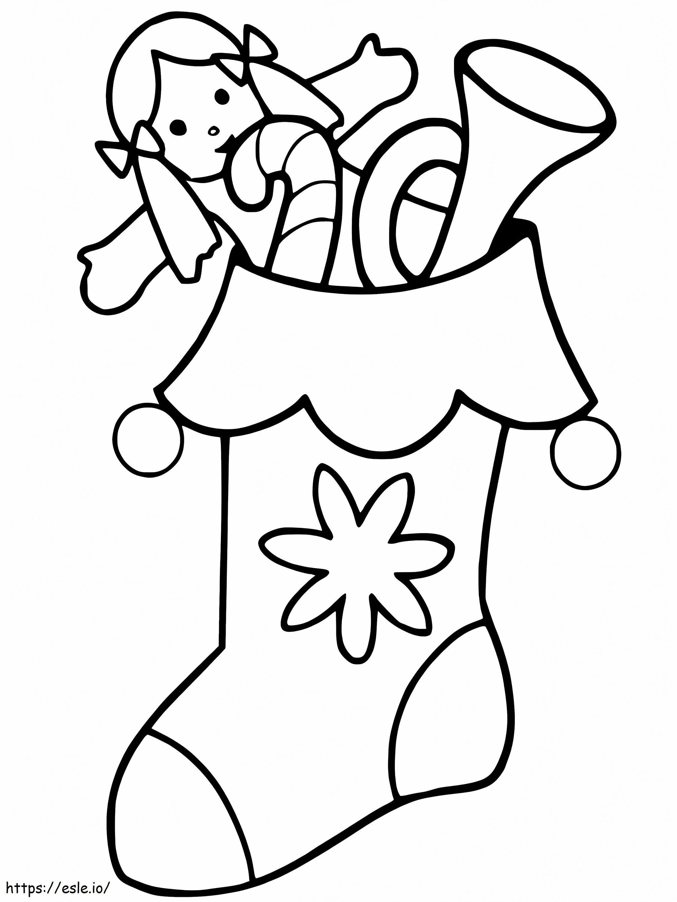 Christmas Stocking 11 coloring page