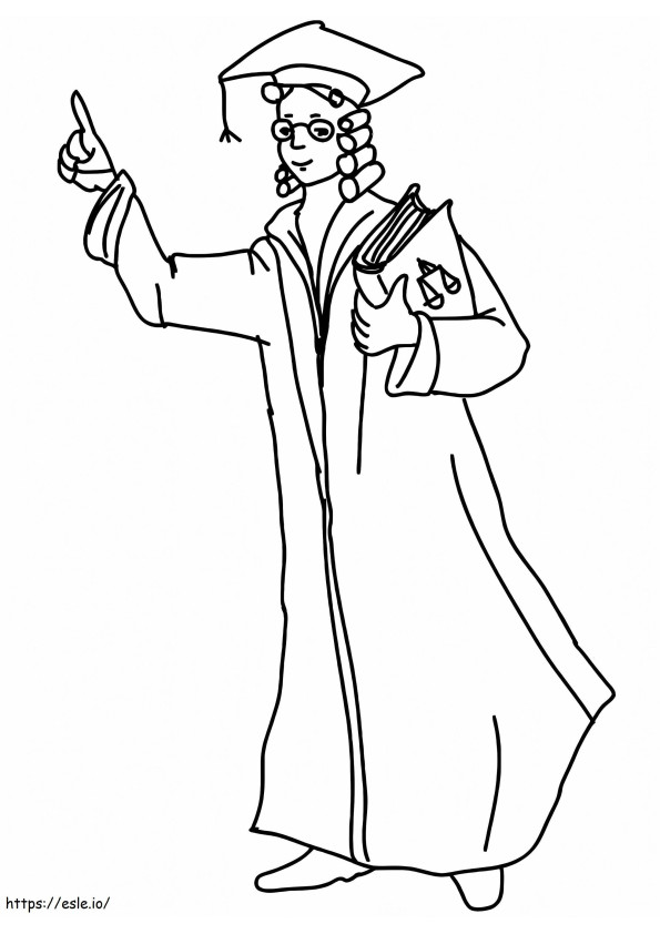 Lawyer 6 coloring page