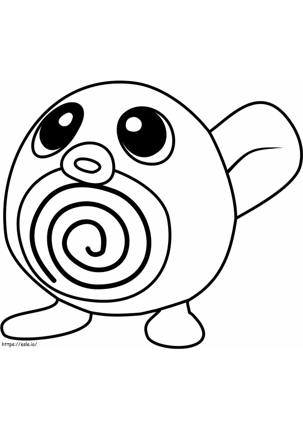 1530845689 Poliwag Pokemon Go A4 coloring page