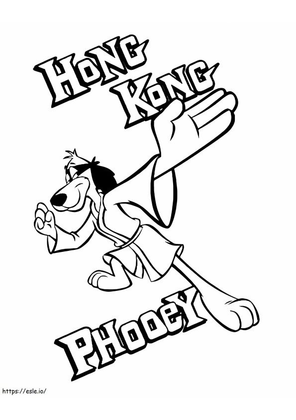 Geweldige Hong Kong Phooey kleurplaat