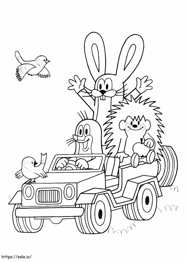 Krtek And Friends coloring page