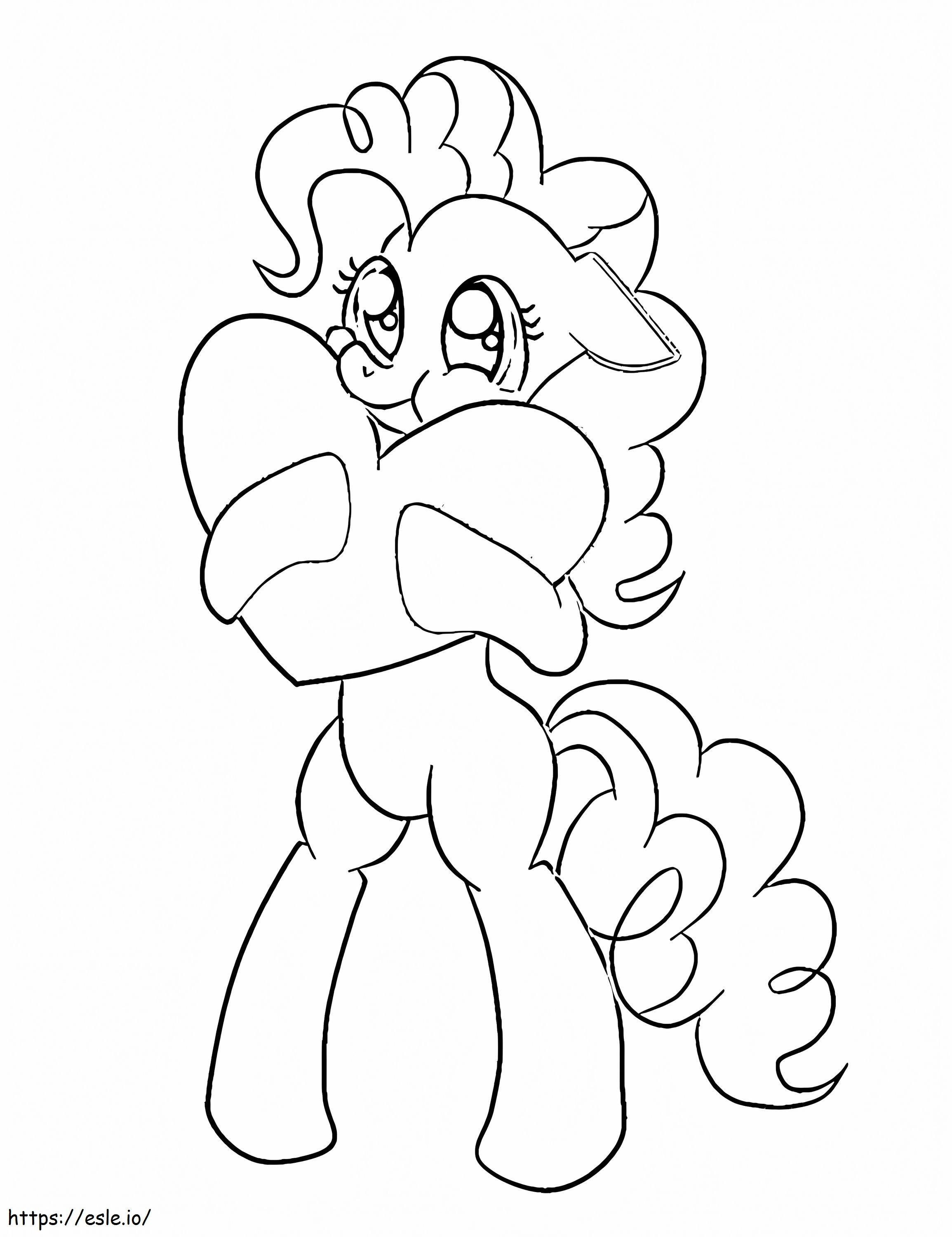 Pinkie Pie With Heart coloring page