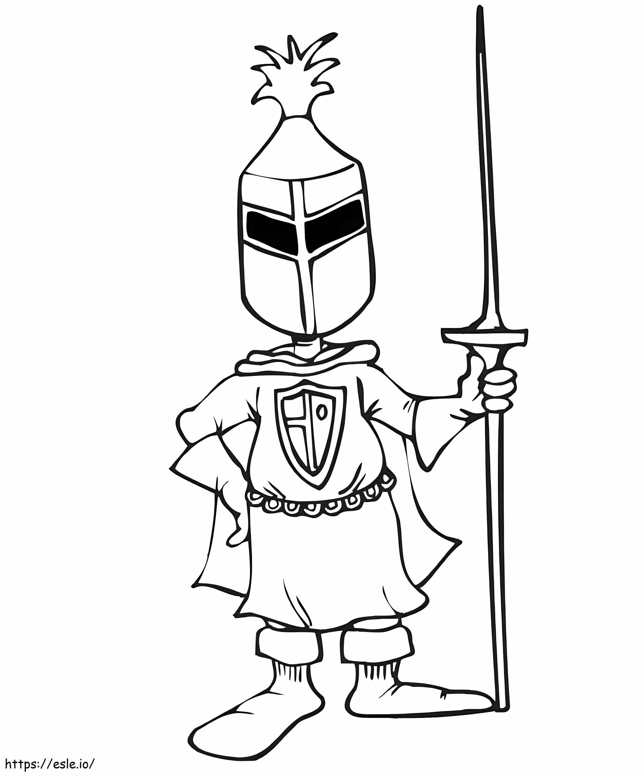 Secret Knight coloring page