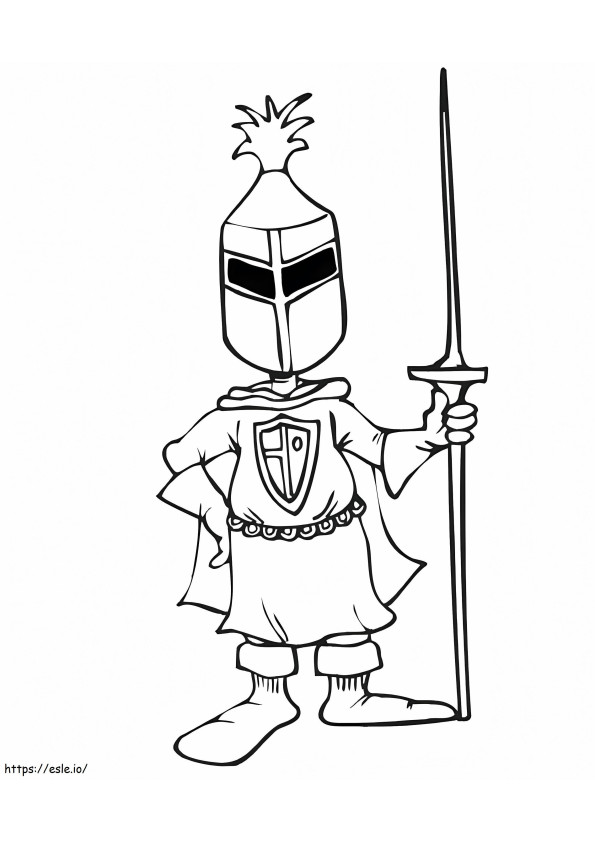Secret Knight coloring page