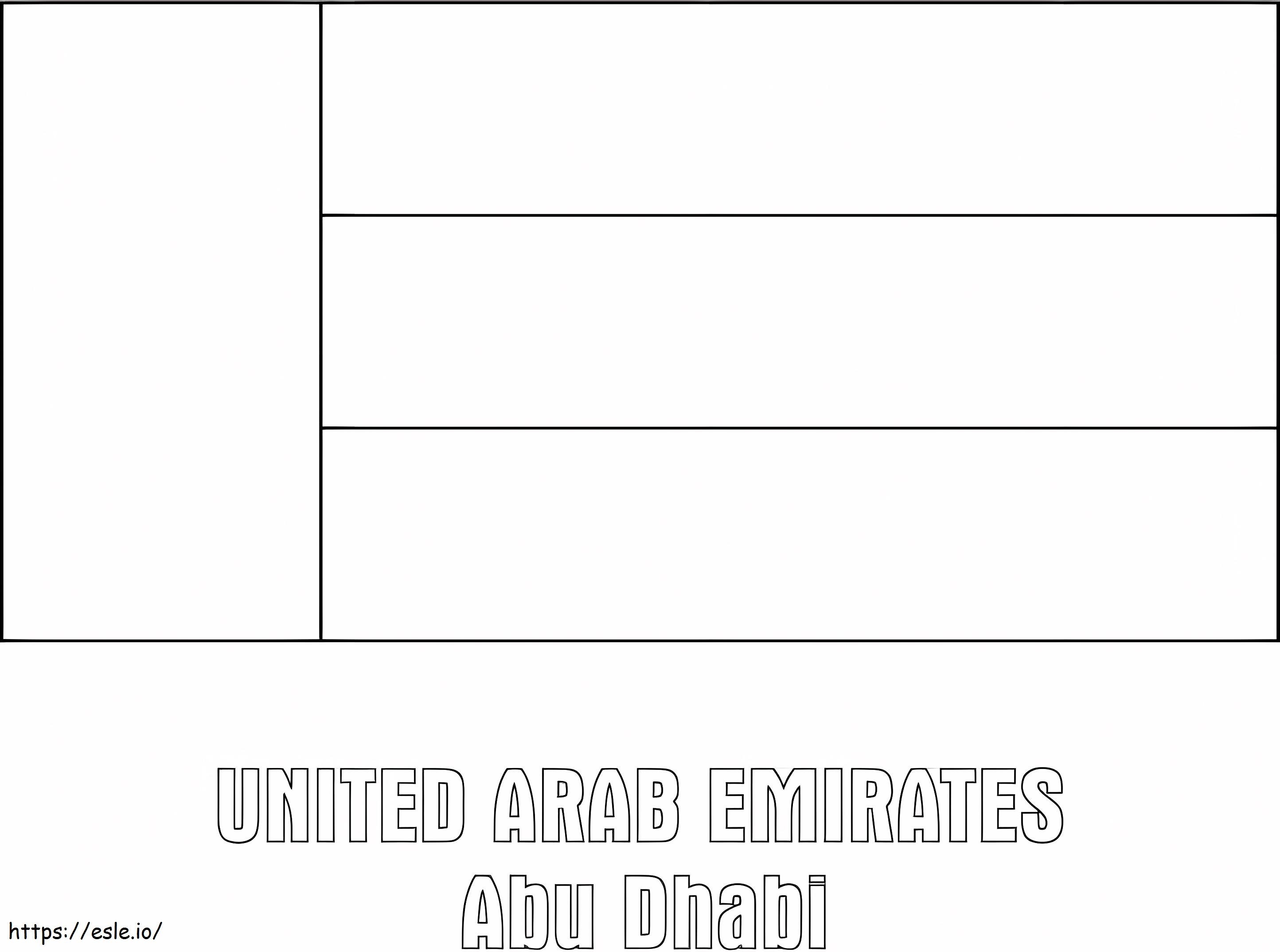 United Arab Emirates Flag coloring page
