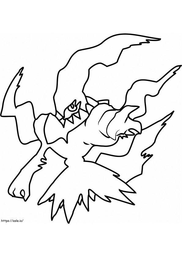 Coloriage Pokémon Darkrai à imprimer dessin