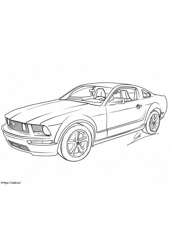 Ford Mustang GT coloring page