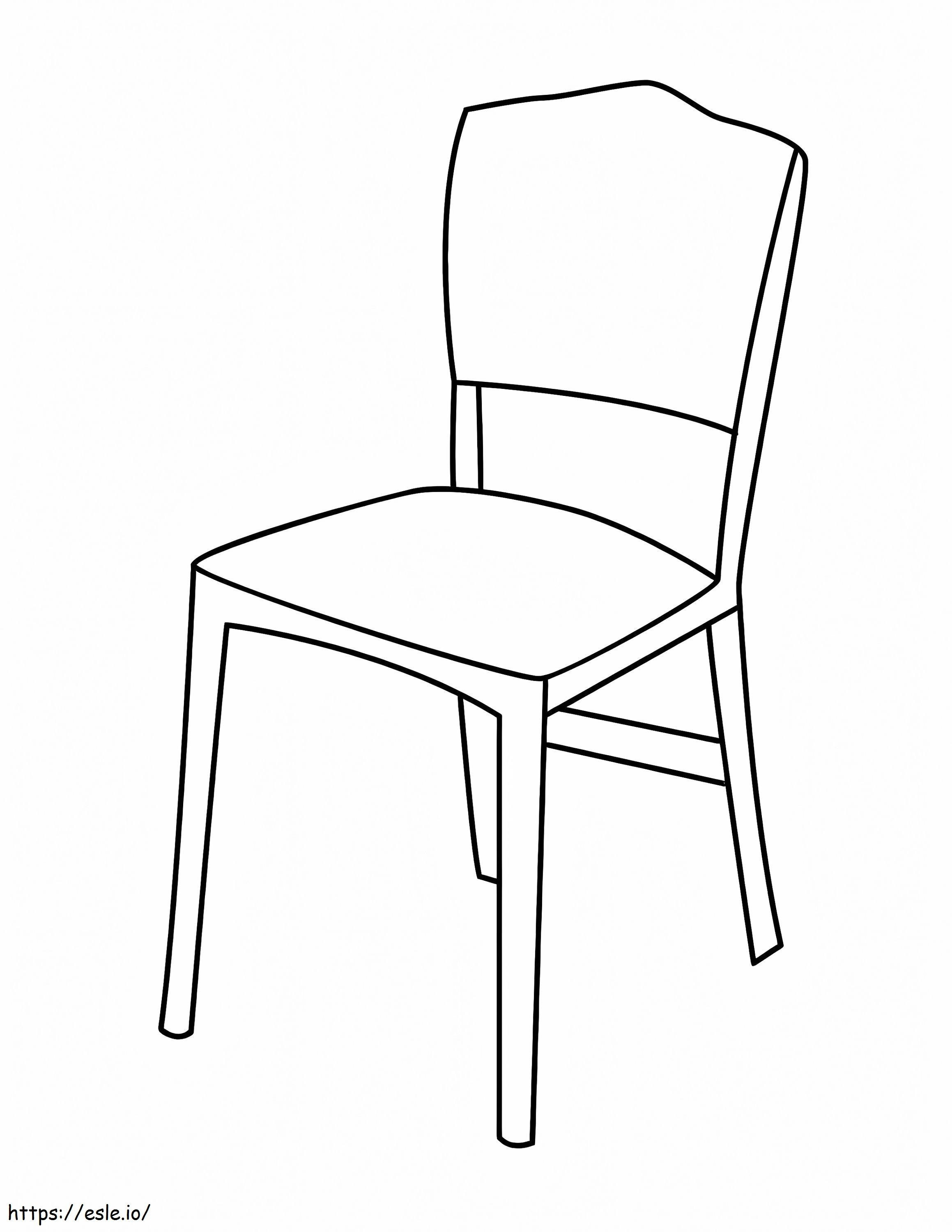 Drukuj krzesło kolorowanka