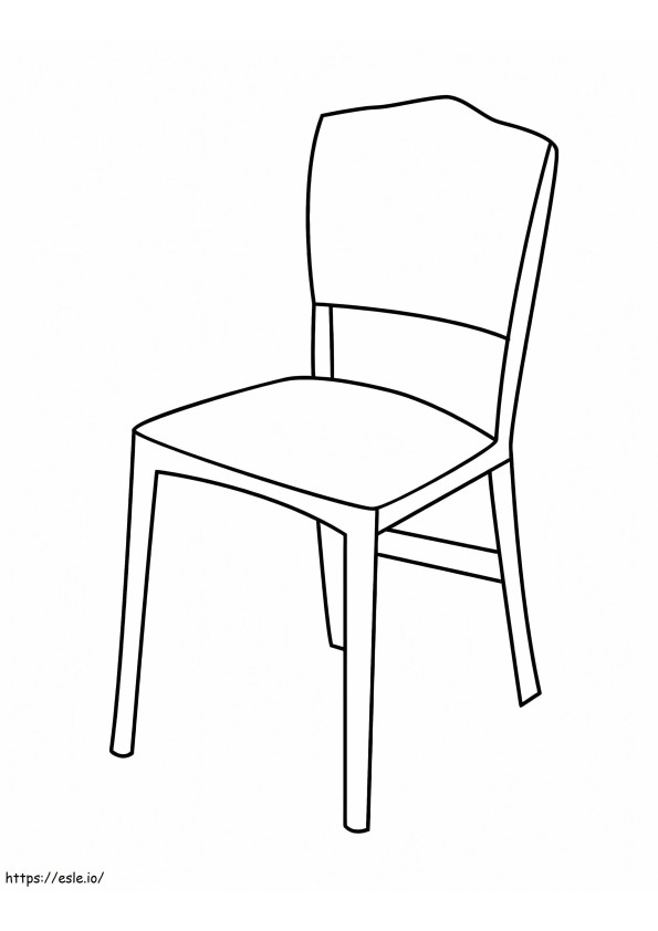 Print tuoli värityskuva