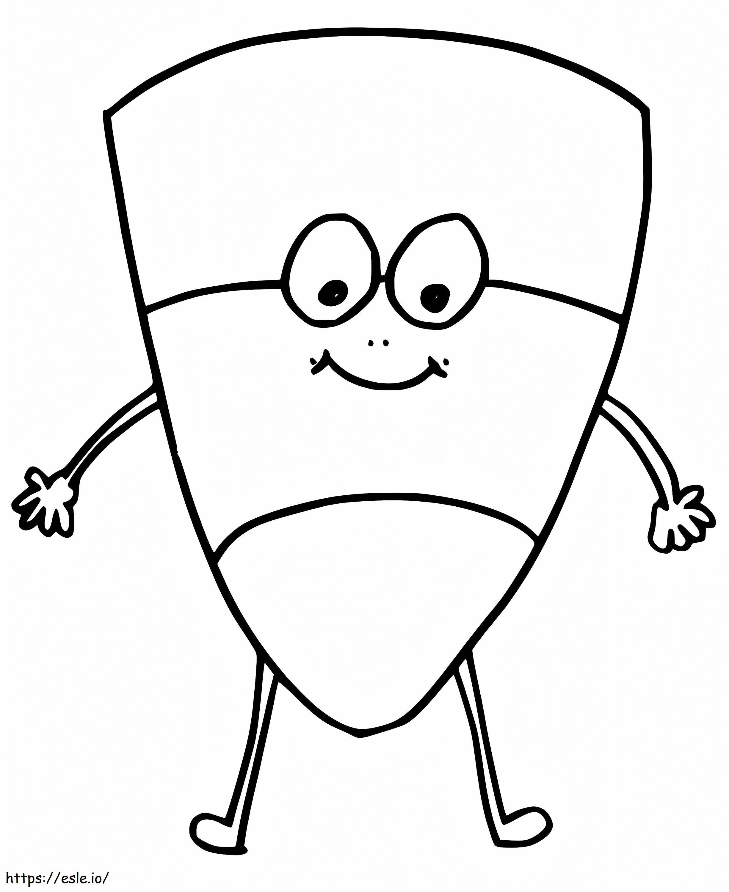 Cartoon Candy Corn coloring page