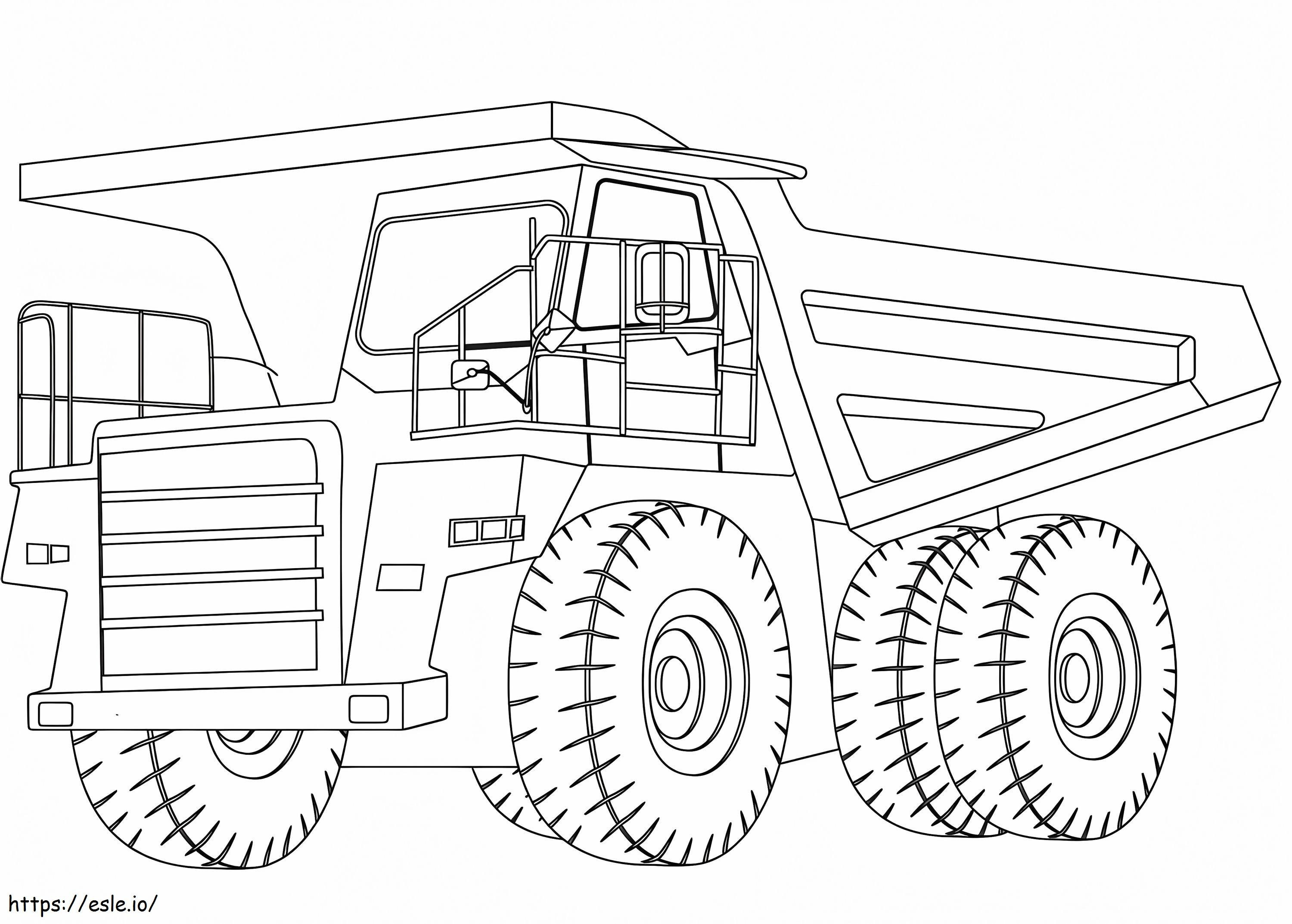 Haul Truck coloring page