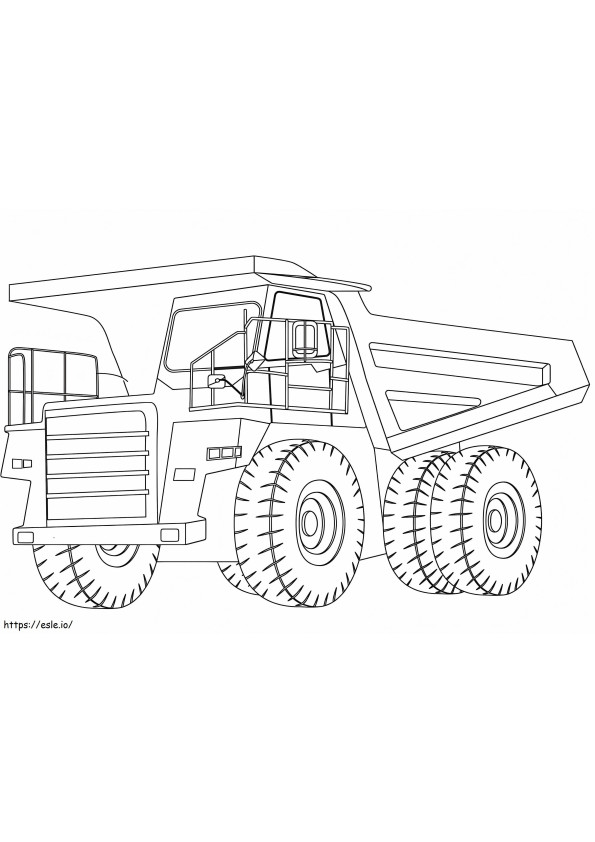 Haul Truck coloring page