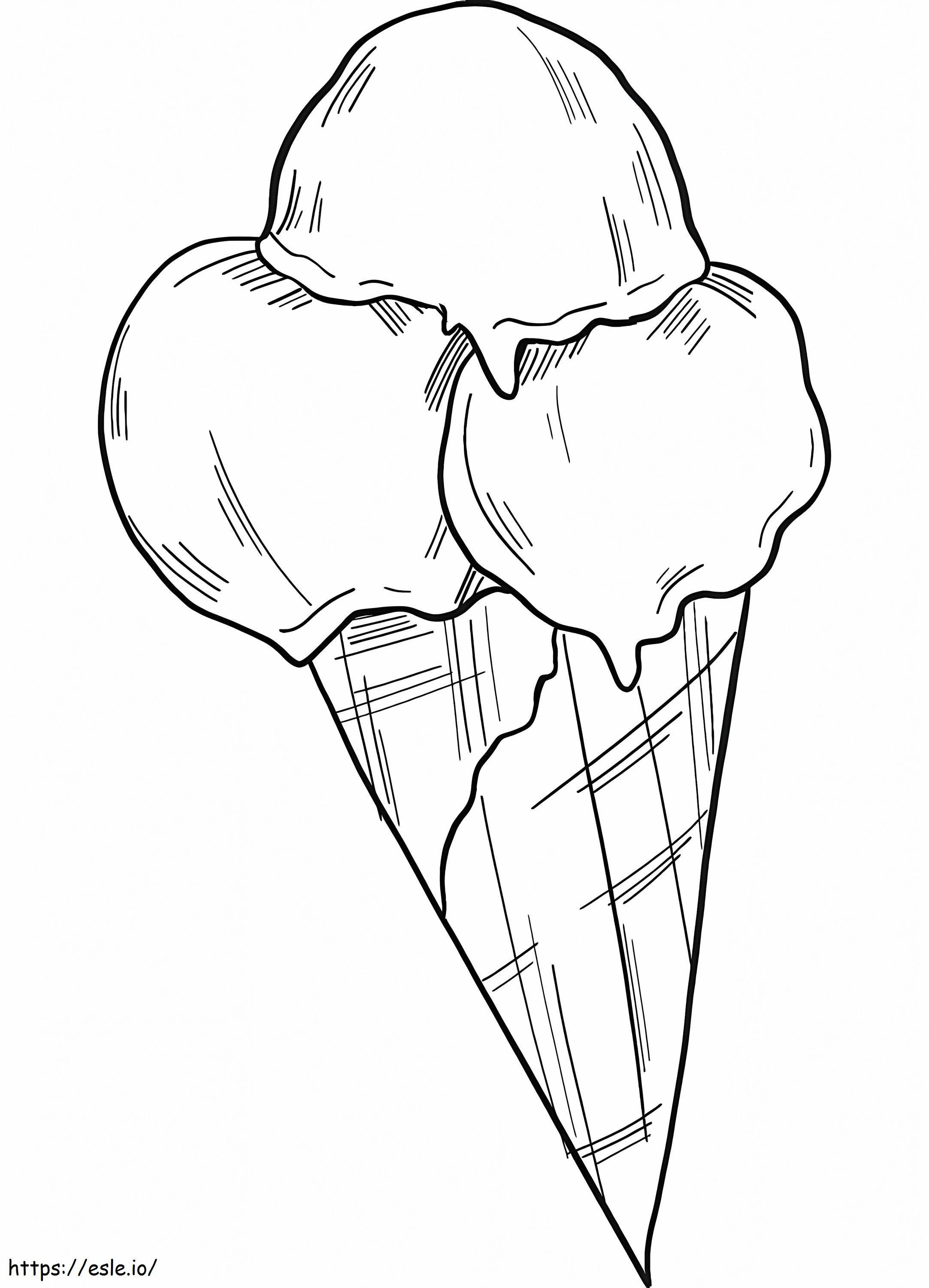 Fagylalttölcsér 1 kifestő