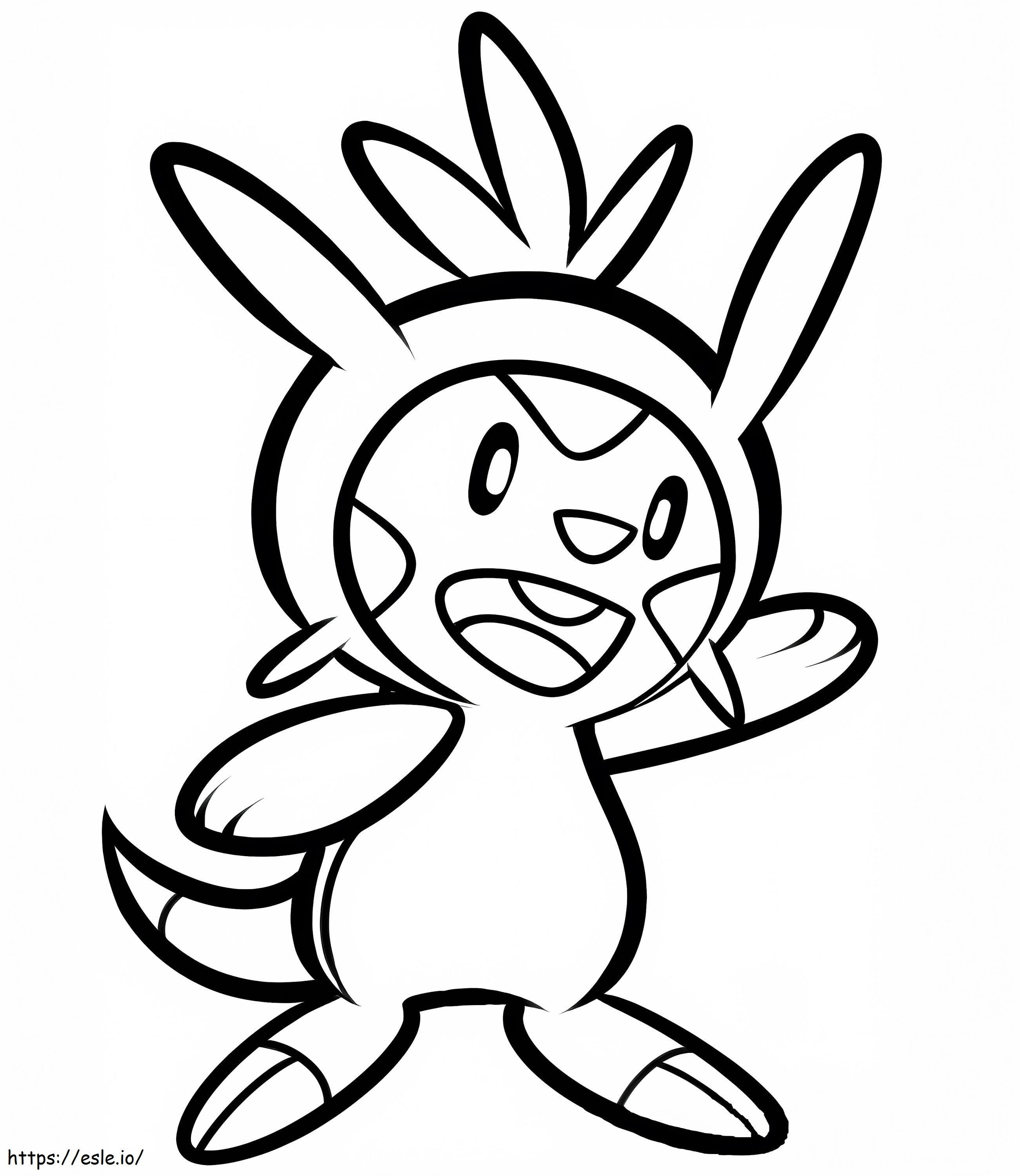 Coloriage Pokémon Chespin QG à imprimer dessin