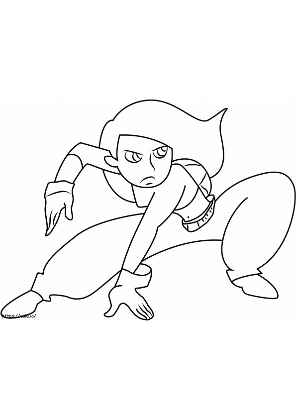 1532059291 Kim Possible In Battle A4 E1600350101263 coloring page