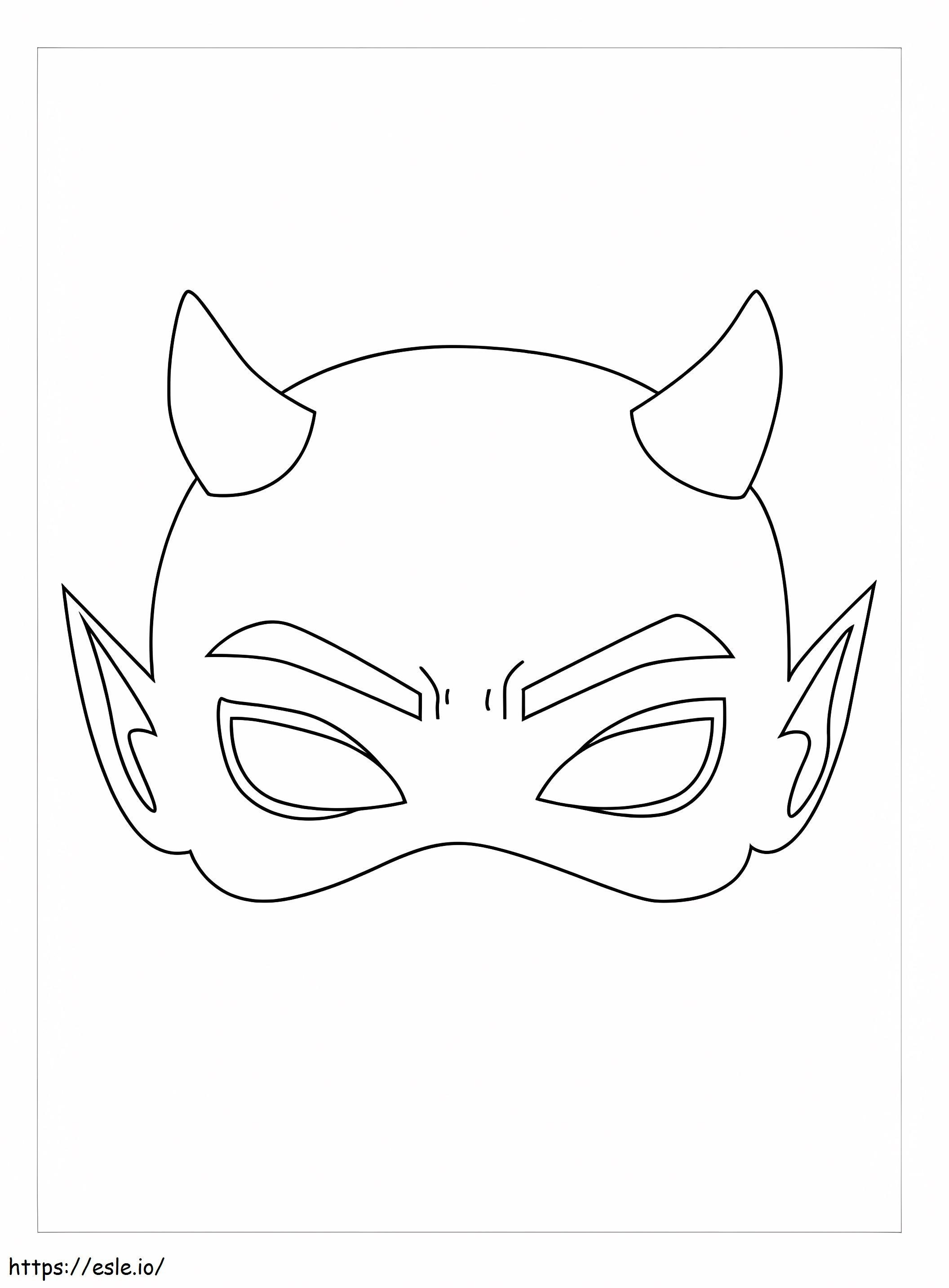Devil Mask coloring page