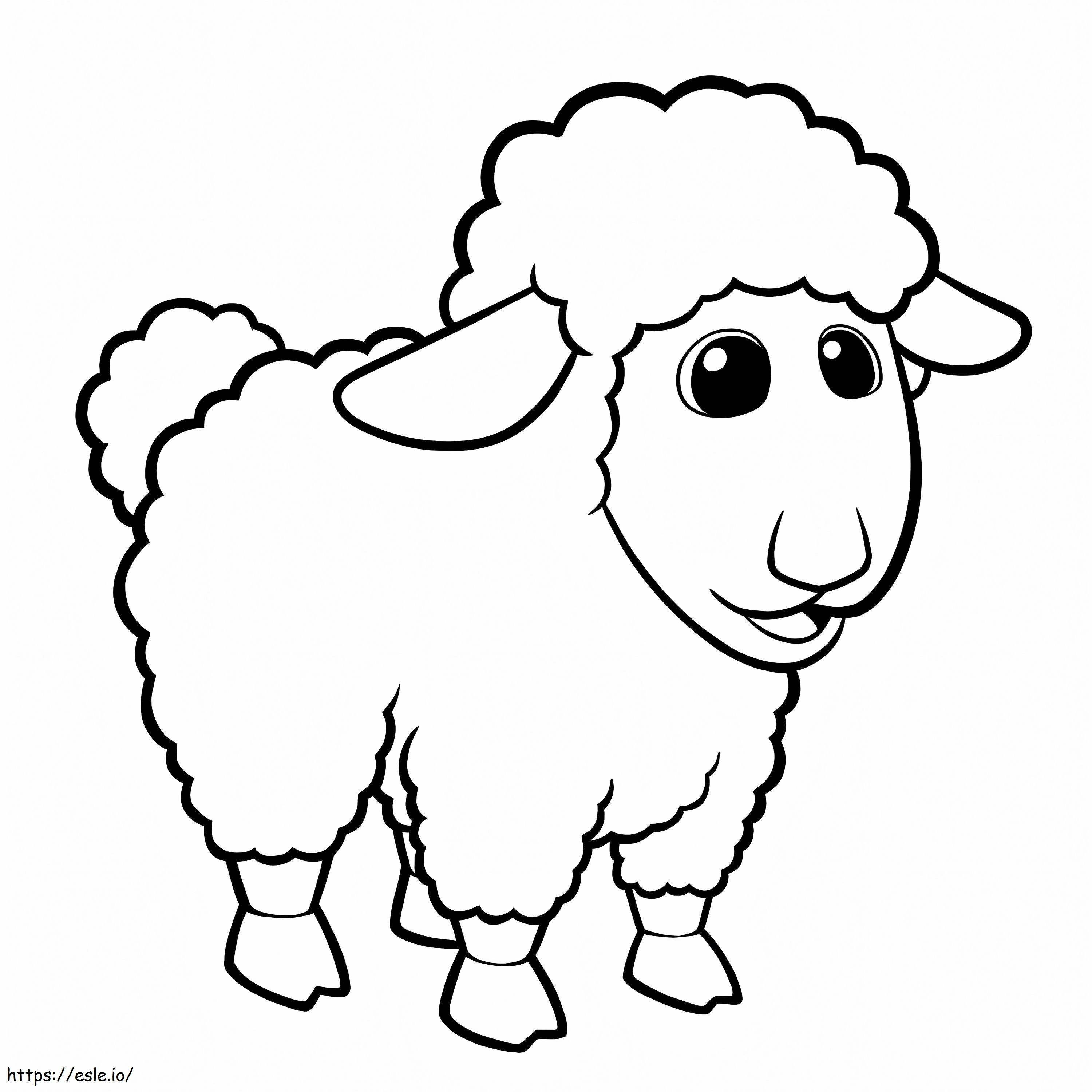 Coloriage Gros mouton à imprimer dessin