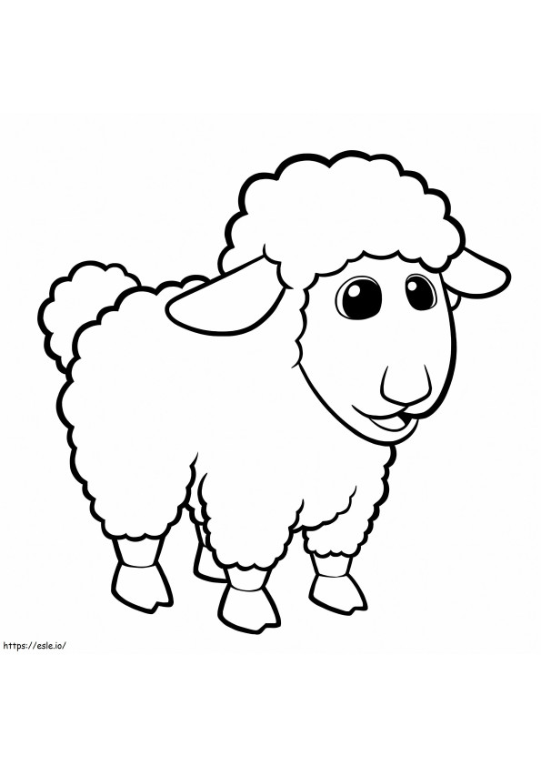 Grande ovelha para colorir