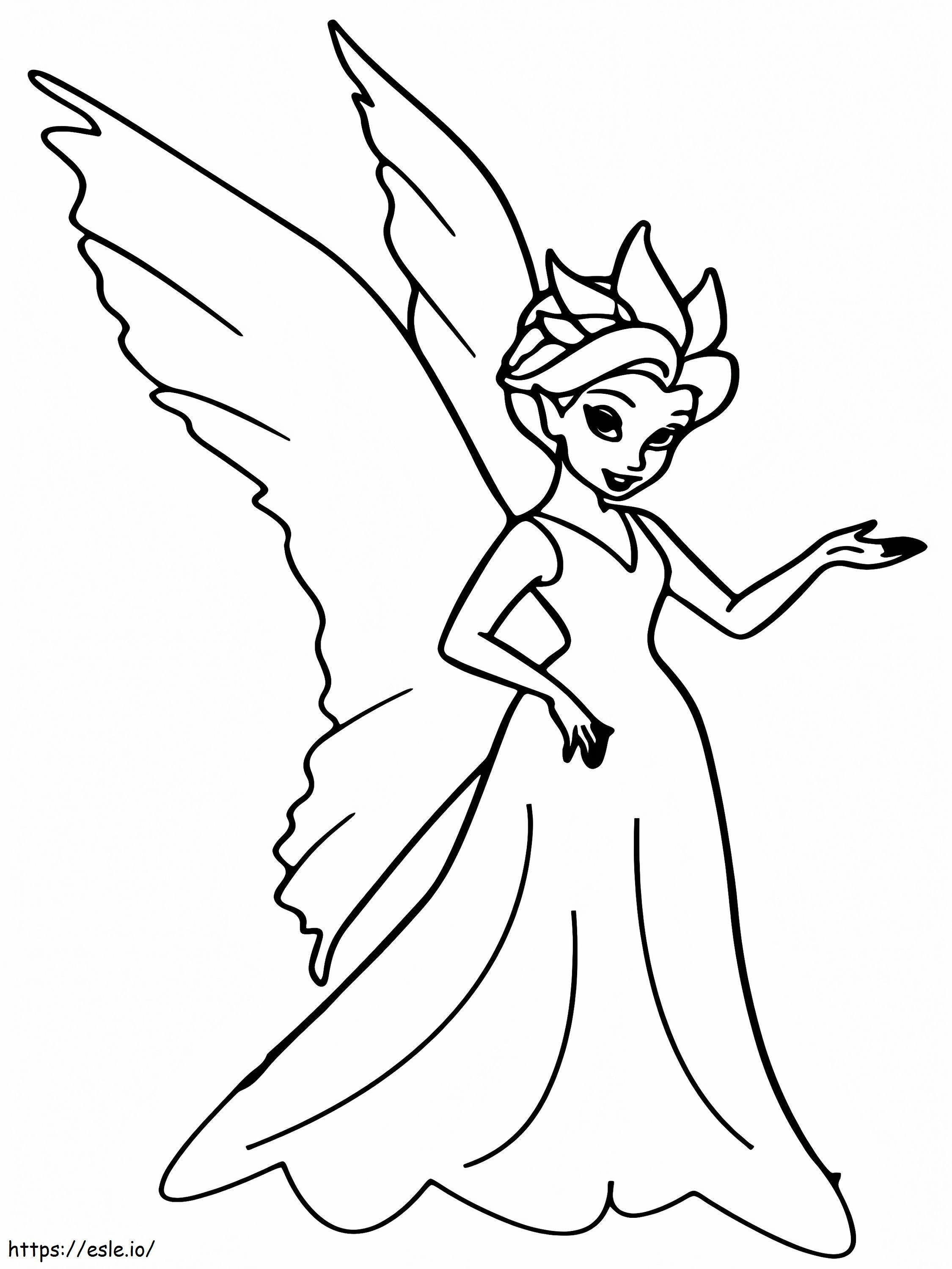 Princesa Fada Virtuosa para colorir