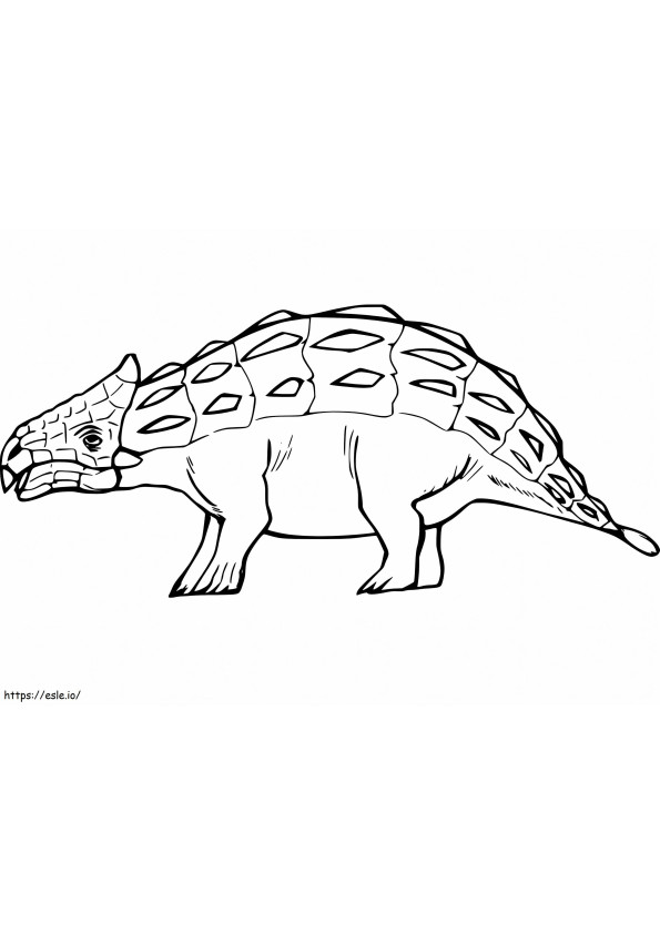 古いアンキロサウルス ぬりえ - 塗り絵