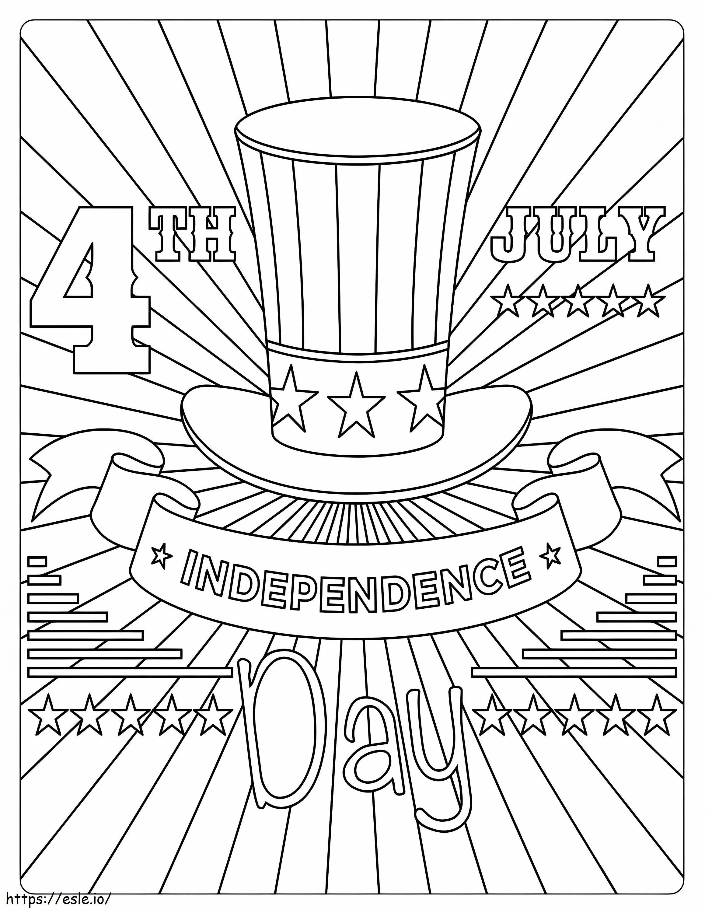 4Th Of July 1 coloring page
