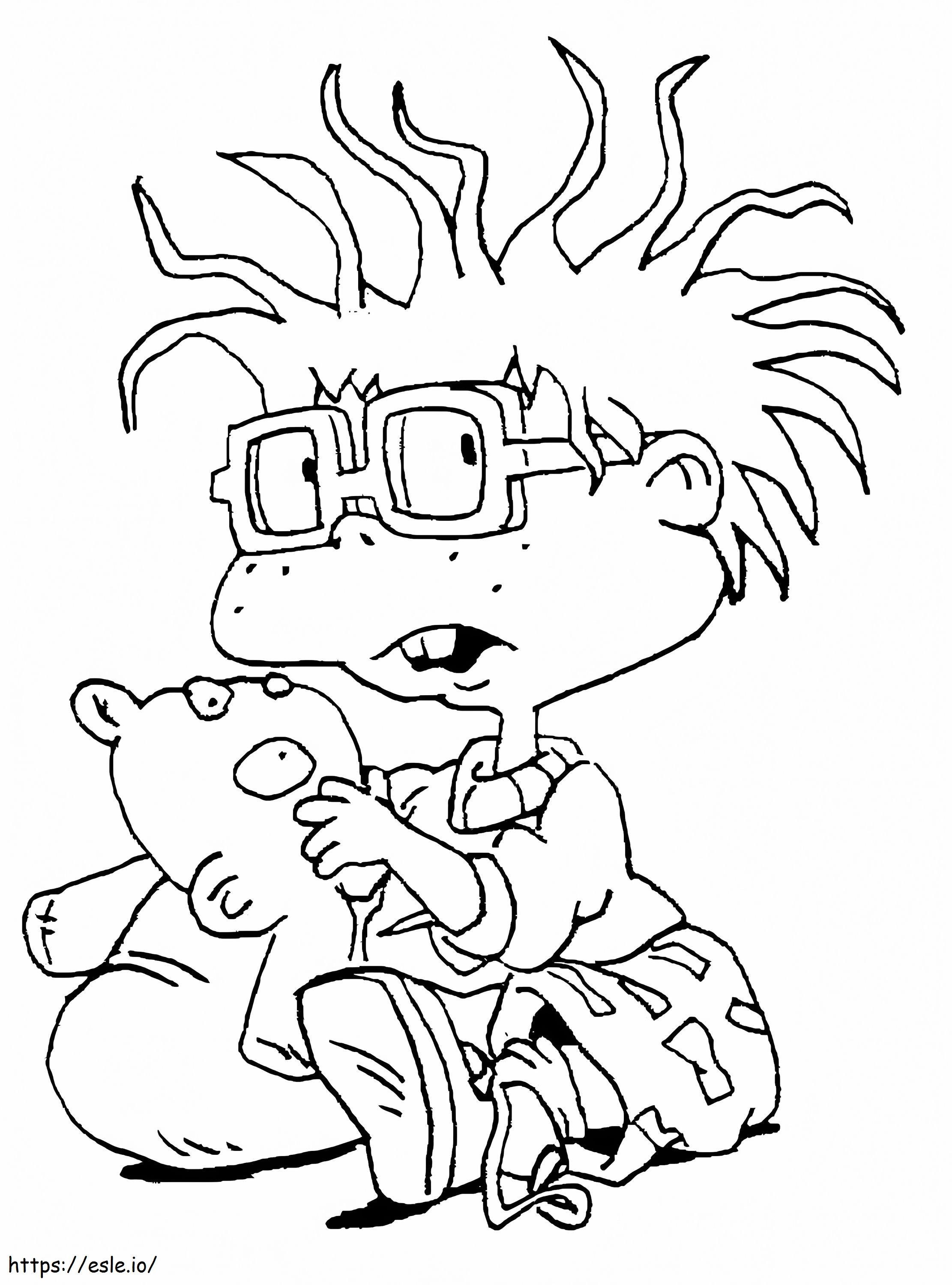 Chuckie din Rugrats: Desen de Colorat Gratuit