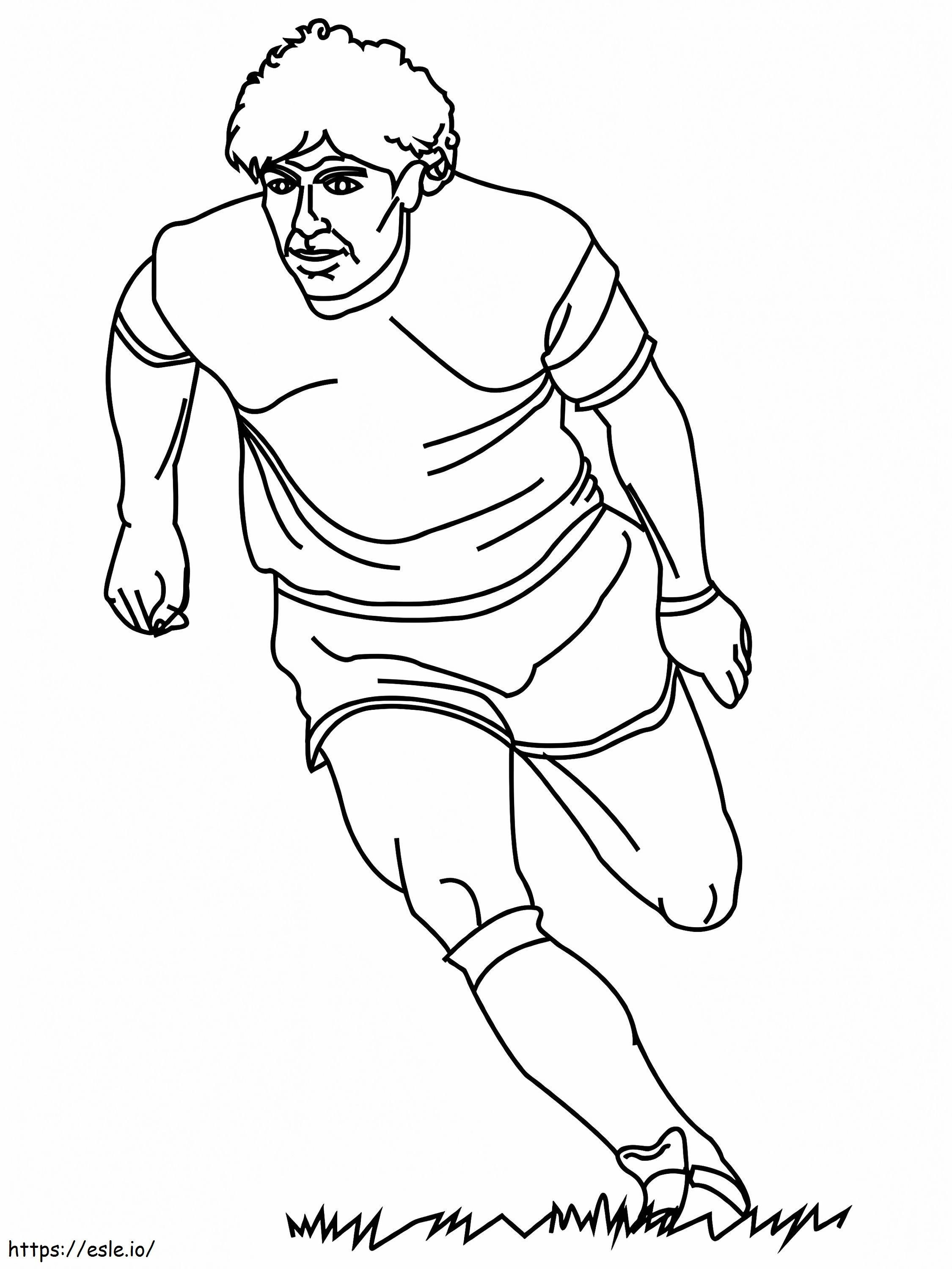 Diego Maradona coloring page
