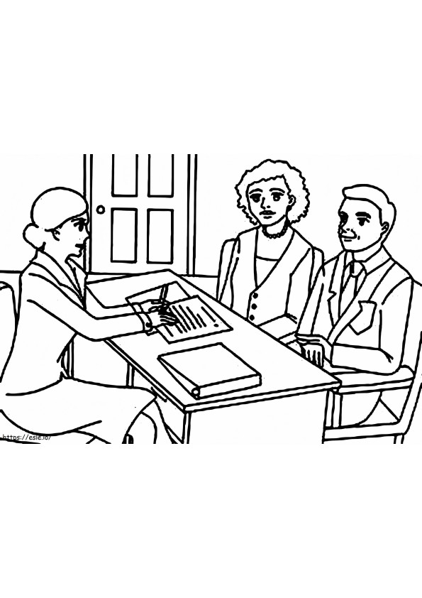 Lawyer 12 coloring page