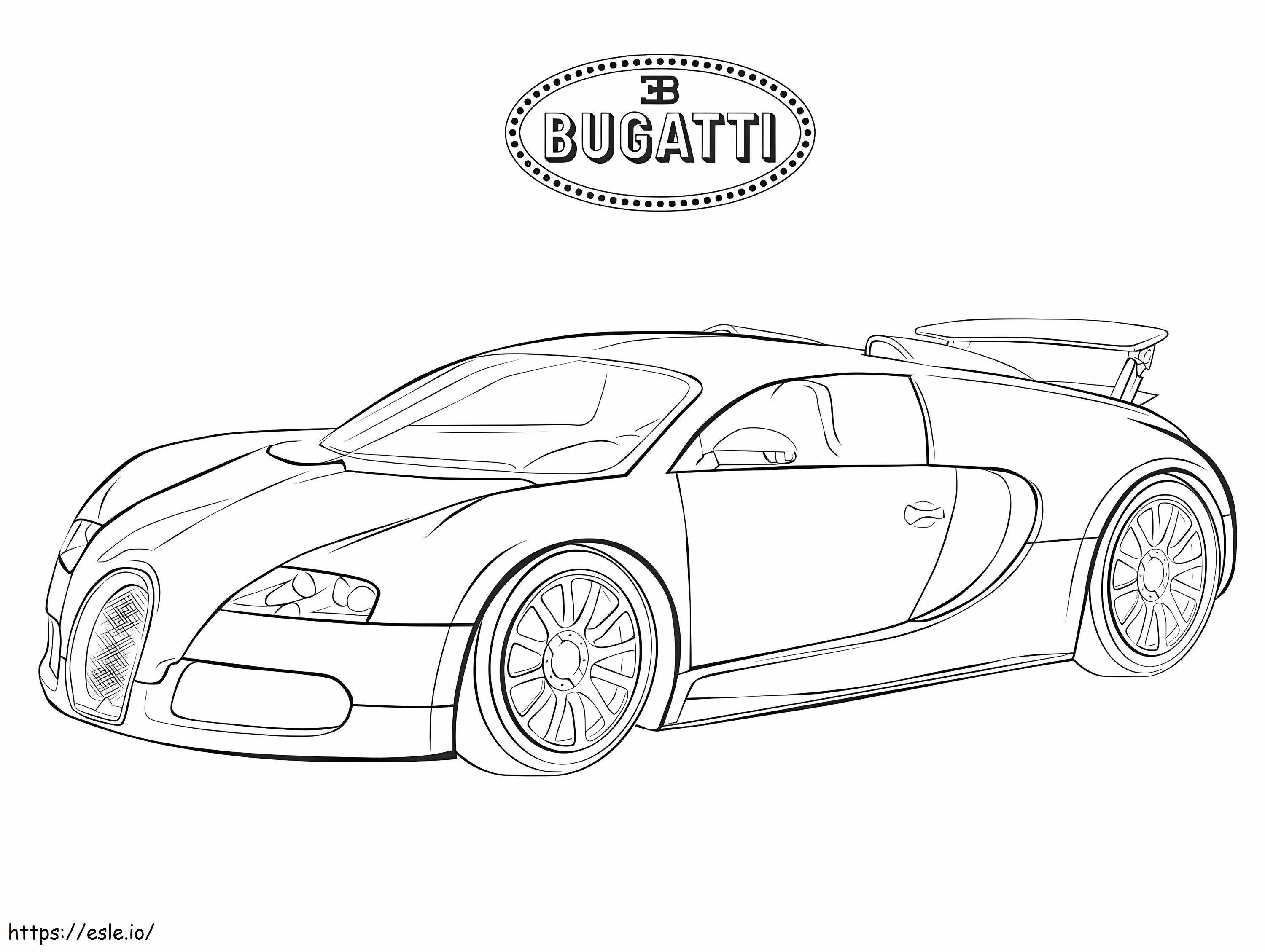Bugatti 6 coloring page