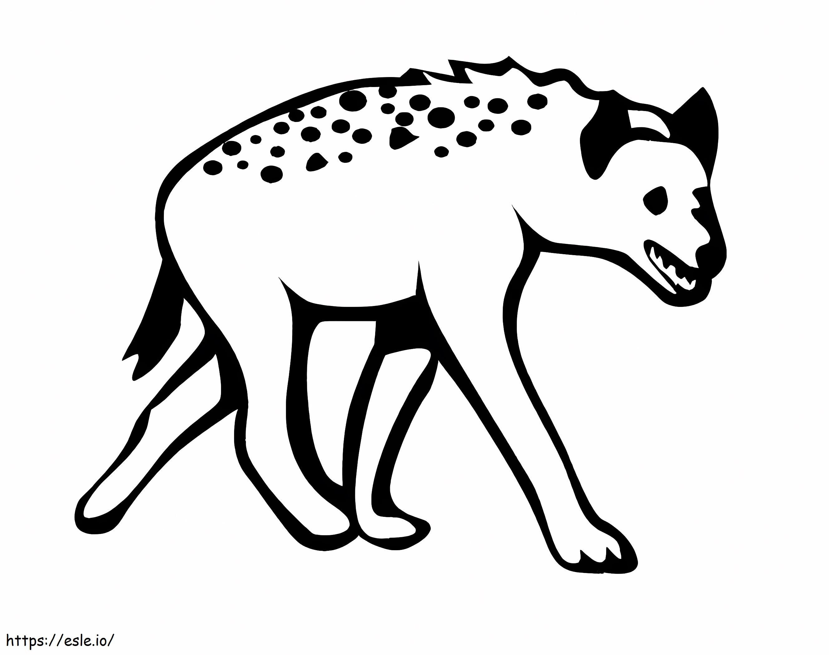 Hyna Simple Hyena Simple coloring page