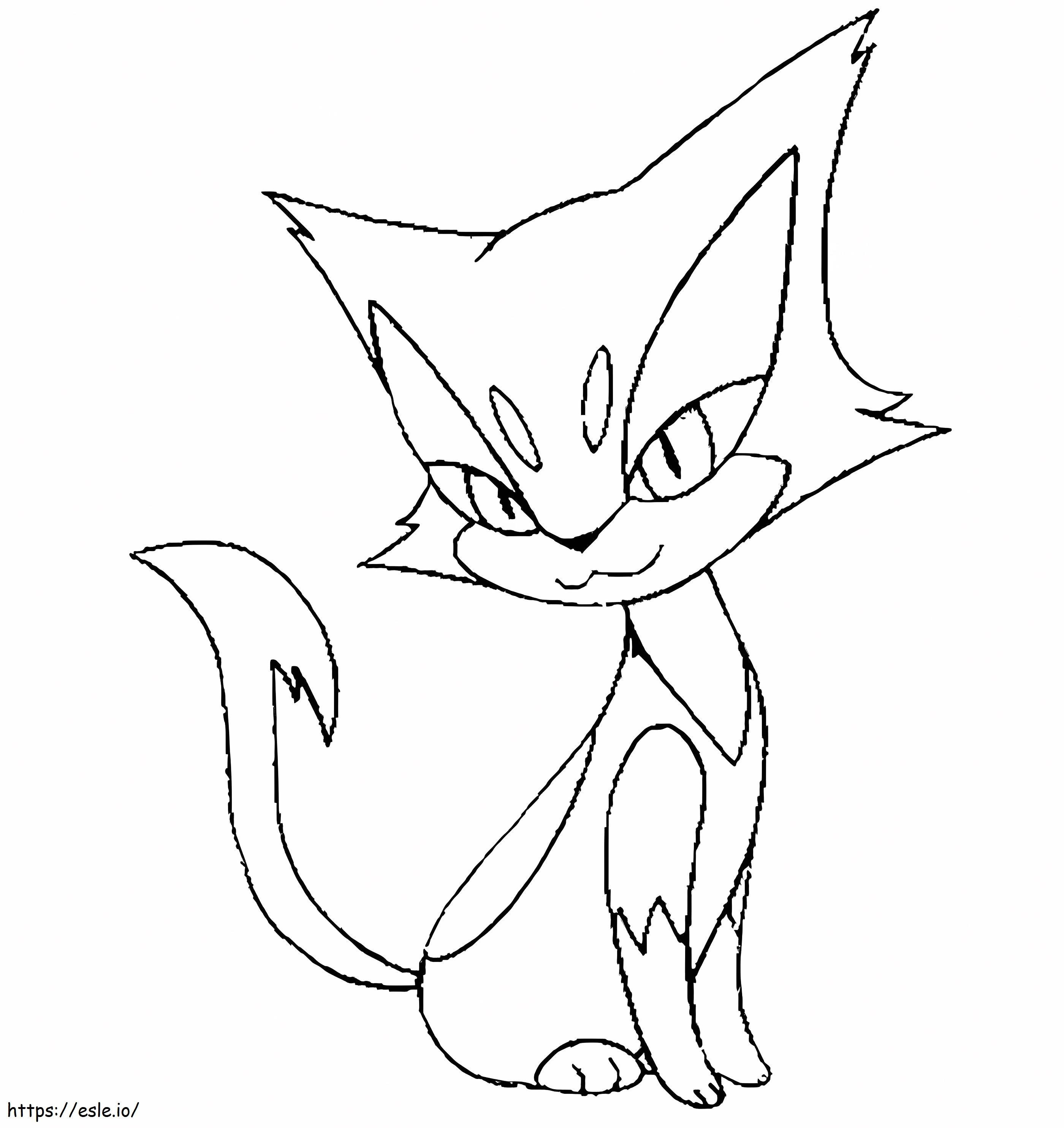 I Purred Pokemon coloring page