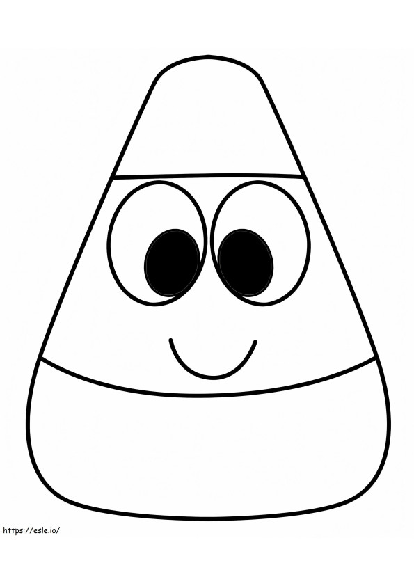 Happy Candy Corn coloring page