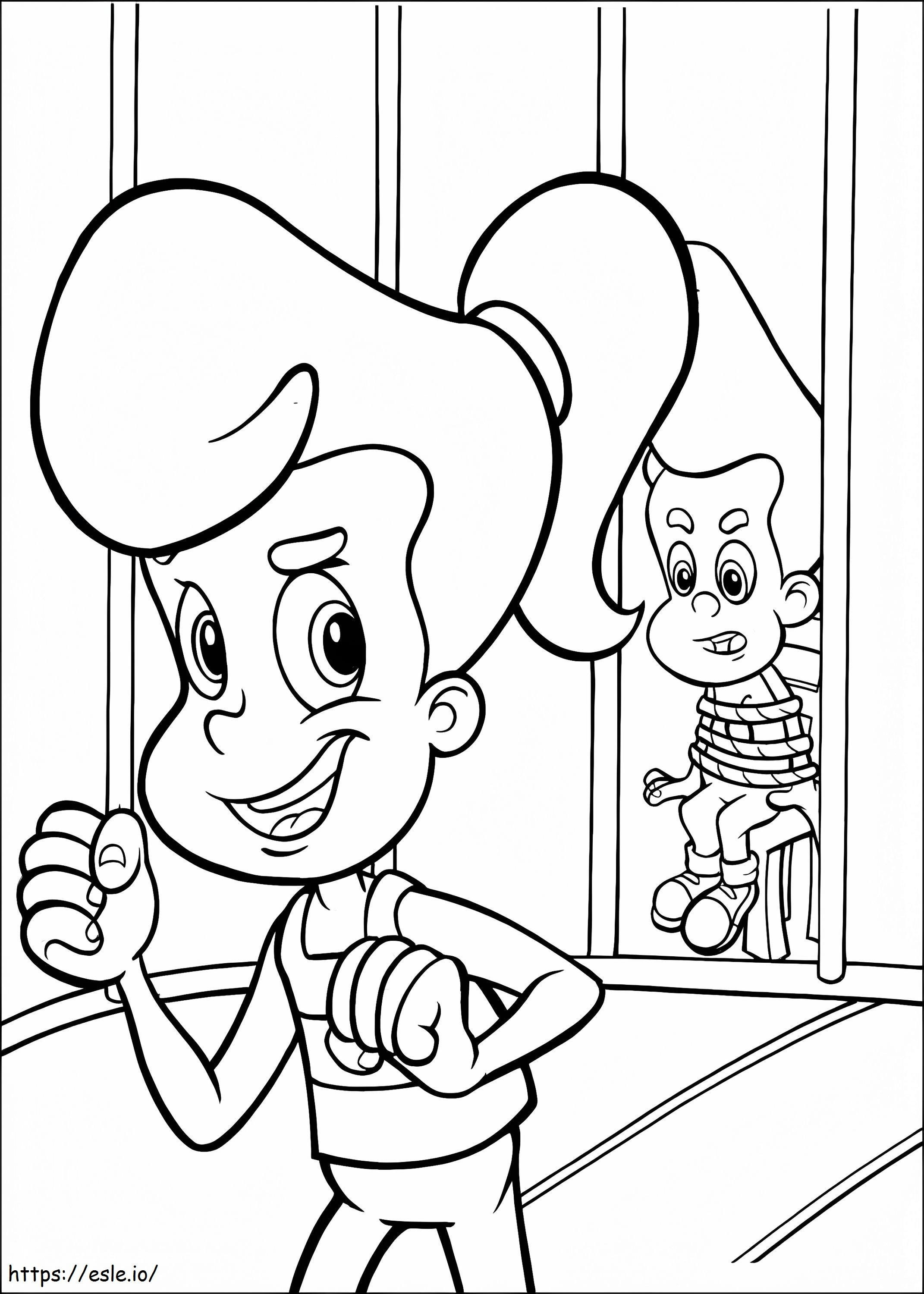 Cindy Vortex And Jimmy Neutron coloring page
