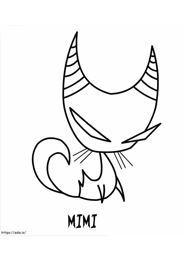 Mimi From Invader Zim coloring page