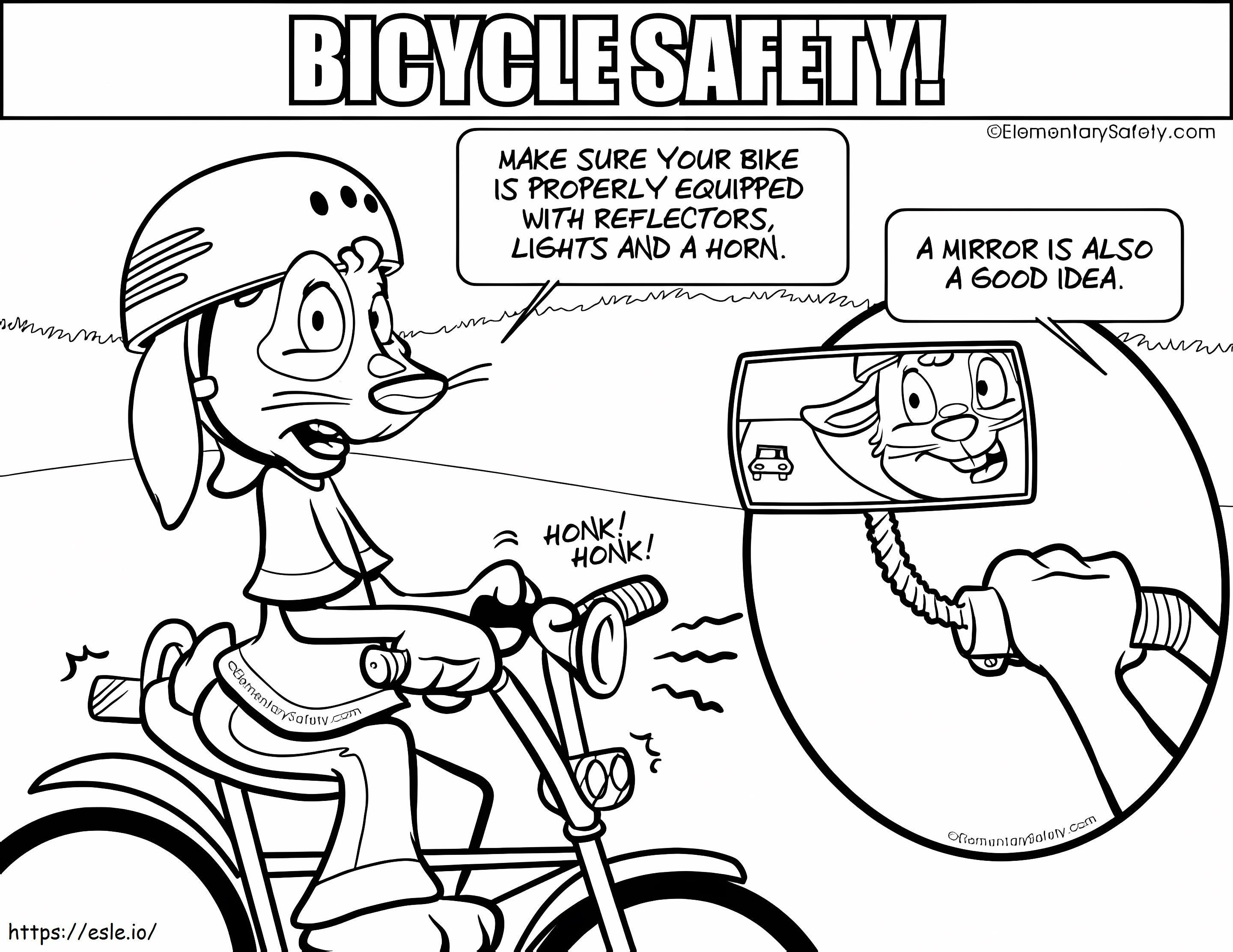Riflettori Luci Corno Sicurezza della bicicletta da colorare