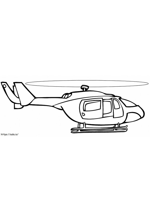Coloriage Hélicoptère 4 à imprimer dessin