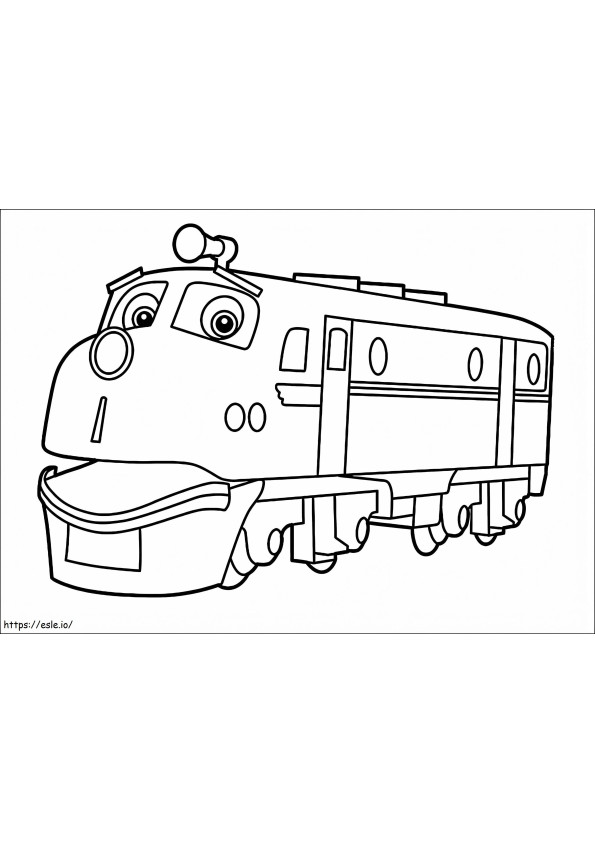 Smart Train coloring page