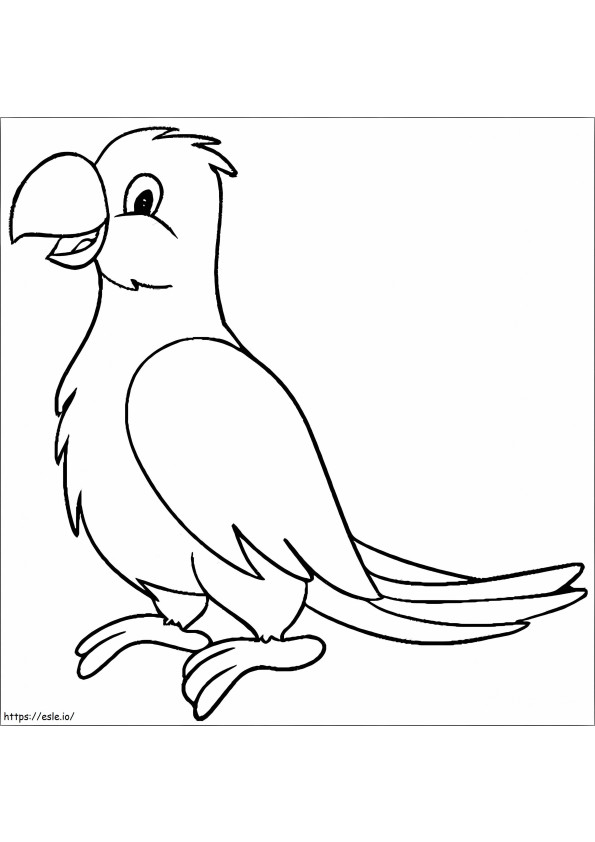 Printable Parrot coloring page