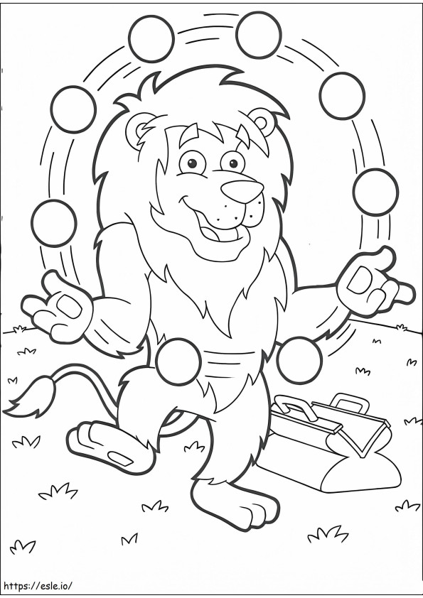 ドラ・ザ・エクスプローラーのライオン ぬりえ - 塗り絵
