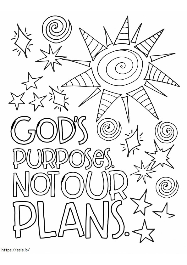 Os propósitos de Deus não são nossos planos para colorir